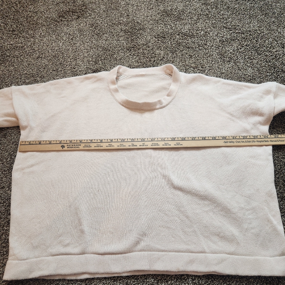Lululemon Bhakti Reality Short Sleeve Butter Pink / Heathered Angel Wing Size 12 - Picture 4 of 5